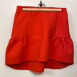 Topshop Burnt Orange Mini Skirt